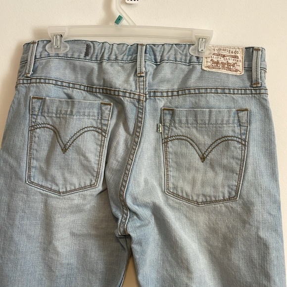 Levi’s Eco 539 Jeans Vintage Straight 36x30 Blue White Green Tab Denim Organic - Picture 6 of 16